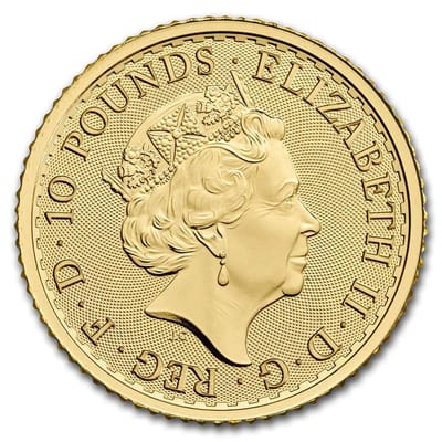 2022 1/10 oz Britannia gold coin - additional view