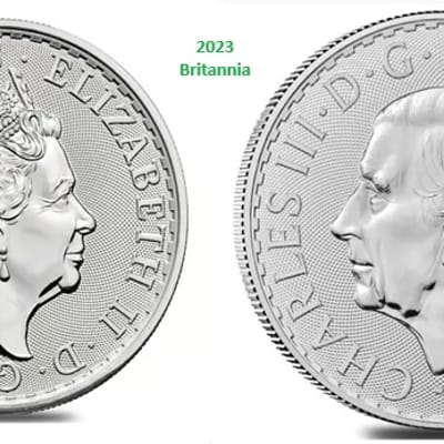 Special 2023 Silver Britannia 2 pieces Set - additional view