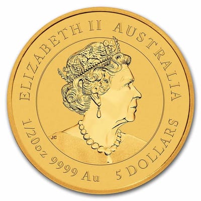 2023  1/20 oz Perth Gold Lunar Rabbit BU (Serie 3) - additional view