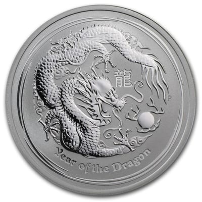 2012 1/2 oz Silver Perth Lunar Dragon - additional view
