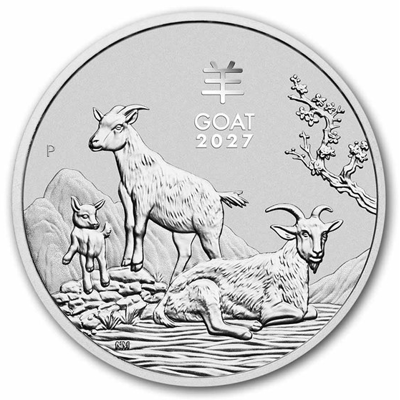 2027 1/2 oz Silver Perth Lunar Goat (S 3)