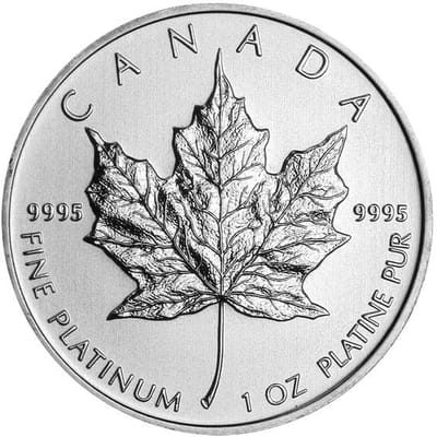 2013 1 oz Platinum Maple Leaf w Capsule