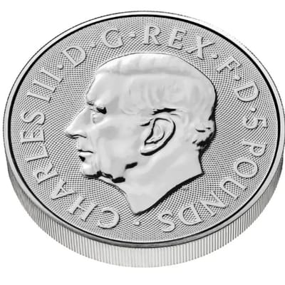 2025 2 oz Silver The Tudor Beasts Greyhound - additional view