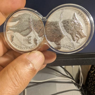2022 Germania Fenrir Silver Set 1 Oz x2 w/ Duo cap - additional view