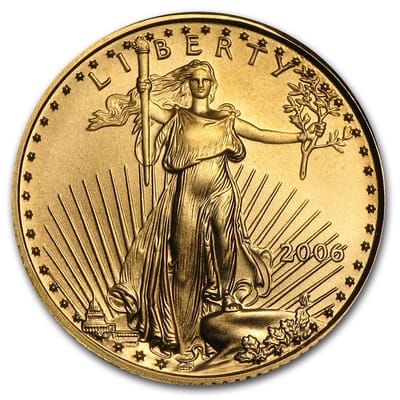 2006 1/10 oz type I American Gold Eagle - additional view
