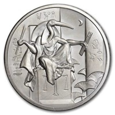 2 oz Ultra High Relief Egyptian God: Thoth
