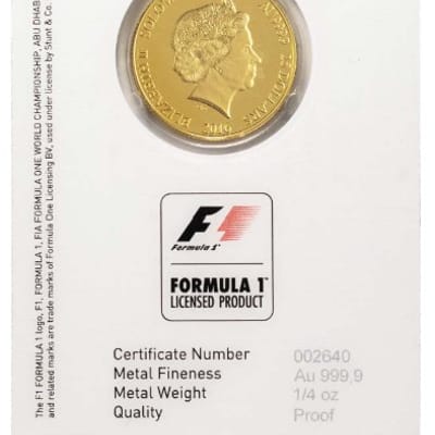 1/4 oz Formula 1 Abu Dhabi Grand Prix Proof Coin