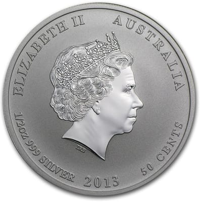 2013 1/2 oz Silver Perth Lunar Snake - additional view