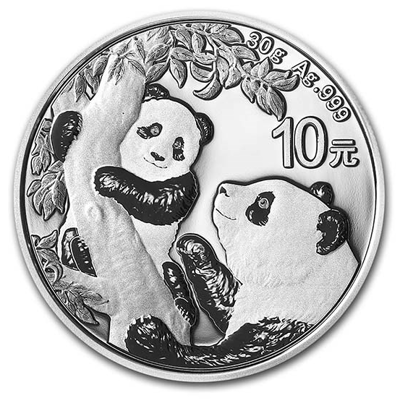 2021 China 30 gram Silver Panda BU (In Capsule)