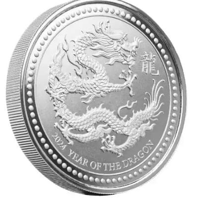 2024 Silver 2 oz Samoa Year of the Dragon Coin - additional view