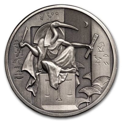 2 oz UHR Egyptian Gods Series: Thoth (Antiqued)