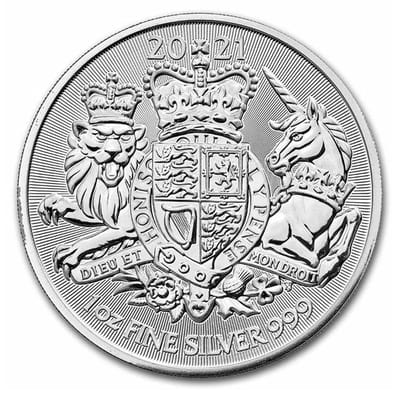2021 1 oz Silver UK The Royal Arms