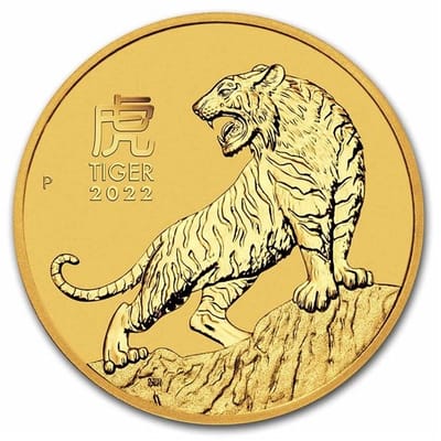 2022 1/10 oz Perth Gold Lunar Tiger (series 3)