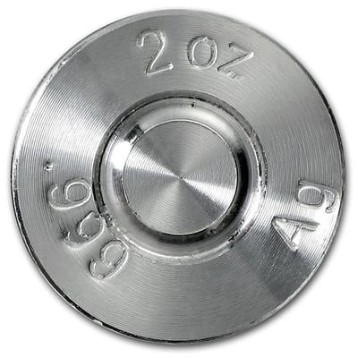 2 Oz .999 Fine Silver Bullet (.308 Cal) - additional view