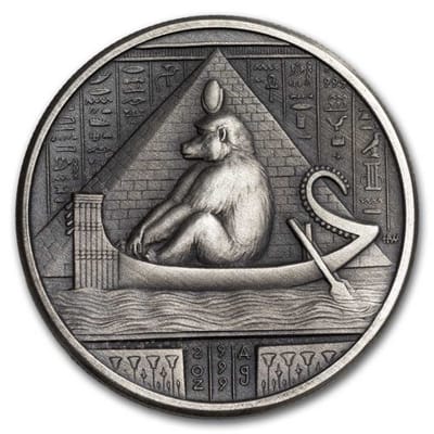 2 oz UHR Egyptian Gods Series: Thoth (Antiqued) - additional view