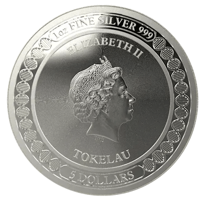 2019 1 oz Silver Coin Equilibrium: Butterfly - additional view