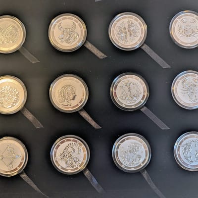 Zodiac Set: 2022 12 1 oz Silver Coin Set