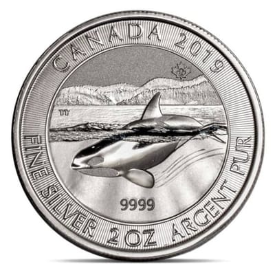 Special: 2019 Canada 2 oz Silver Orca Whale BU