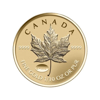 2015 1/10th oz Reverse Proof Gold Maple Leaf - additional view