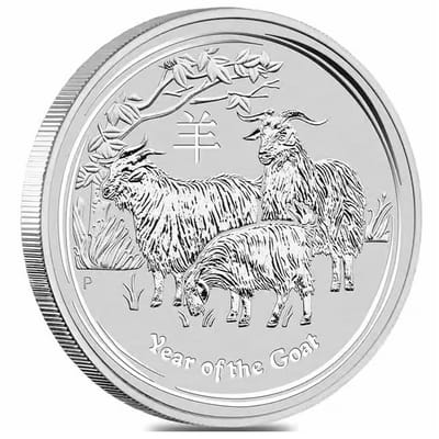 2015 1/2 oz Silver Perth Lunar Goat