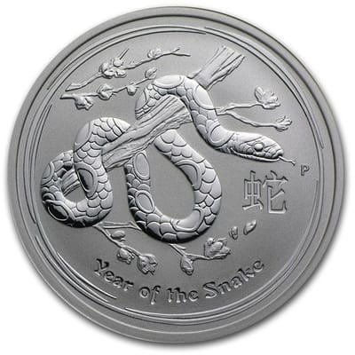 2013 1/2 oz Silver Perth Lunar Snake