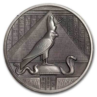 2 oz UHR Egyptian Gods Series: Horus (Antiqued) - additional view