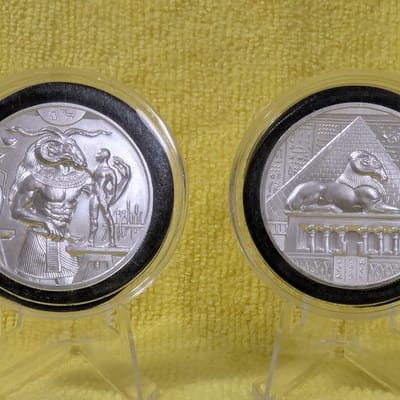 2 oz Egyptian Gods Series KHNUM Ultra High Relief