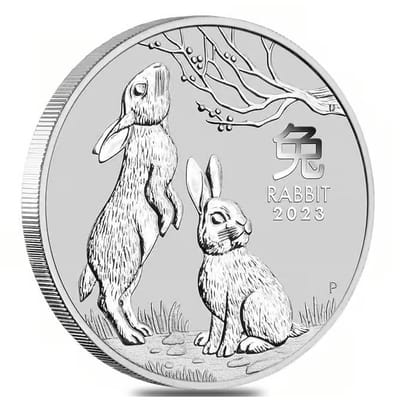 2023 1/2 oz Silver Perth Lunar Rabbit