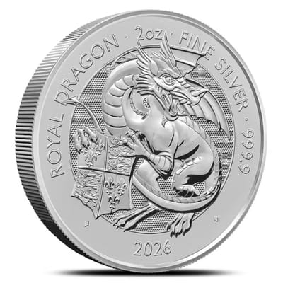 2026 2 oz Silver The Tudor Beasts Royal Dragon