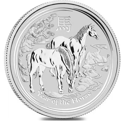 2014 1/2 oz Silver Perth Lunar Horse