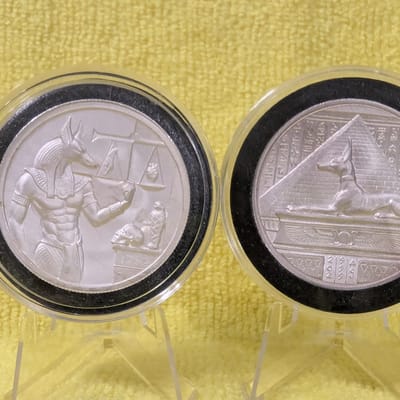 2 oz Silver UHR - Egyptian Gods Series: Anubis - additional view