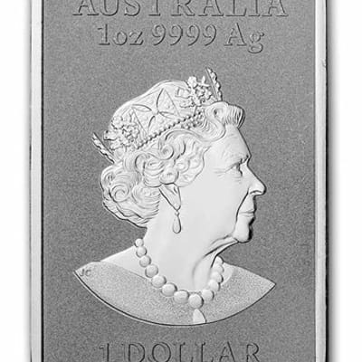 2022 Perth 1 oz Silver Dragon Rectangular Coin - additional view