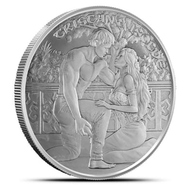 1 oz Medieval Legends Tristan and Isolde Round