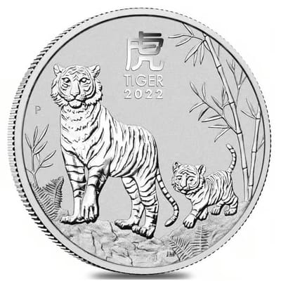 2022 1/2 oz Silver Perth Lunar Tiger