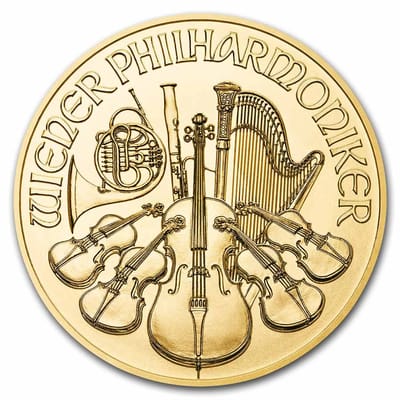 2022 1/2 oz Austria Gold Philharmonic BU