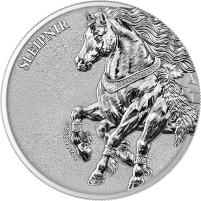 2026 1oz Silver Germania Beasts: Sleipnir  - additional view