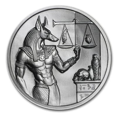2 oz Silver UHR - Egyptian Gods Series: Anubis