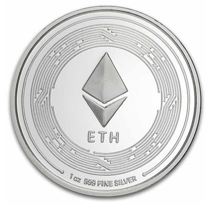 1 oz Silver Ethereum Round