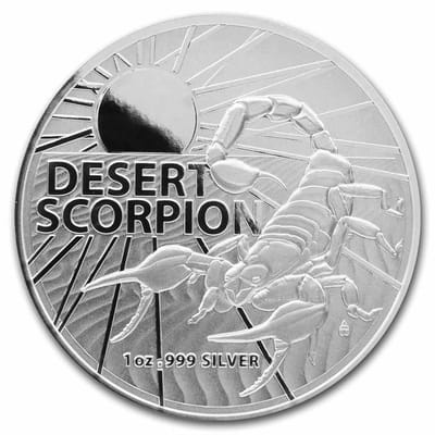 2022 1 oz Australia Silver Desert Scorpion Coin
