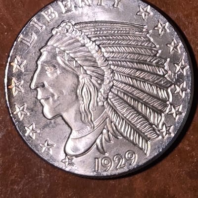 1 oz silver round Indian head 1929