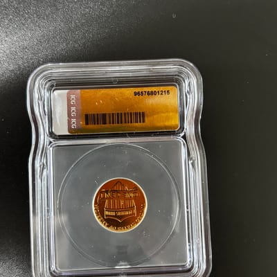 ICG Gold plated Penny D Mint only 1250 minted - additional view