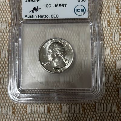 1992 P MS67 Quarter