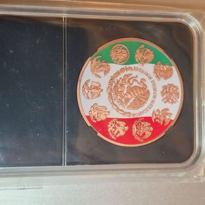 Copper 1 Oz colorized Libertad tribute - additional view