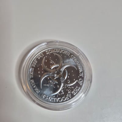 Zombucks World Pandamonium Silver round - additional view