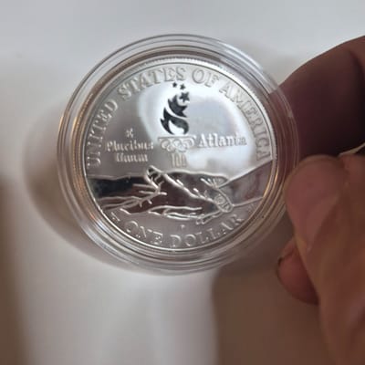1995 Paraolympics silver coin - additional view