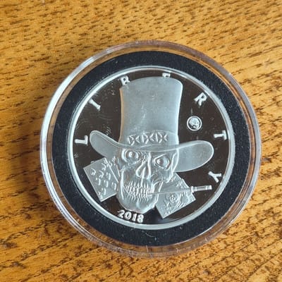 1 Ounce Silver round "The Gambler"