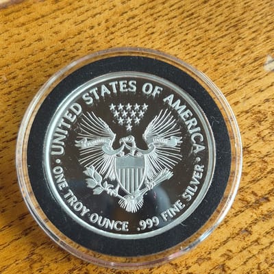 1 Ounce Silver round "The Gambler" - additional view