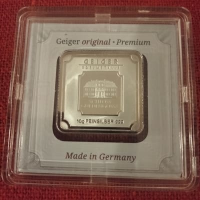 Geiger 10 Gram Silver in Assay - additional view