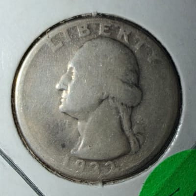1932-D USA WASHINGTON QTR VG