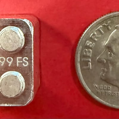 1/2 oz .999 Silver Building Block Bar - MPM Crown - additional view